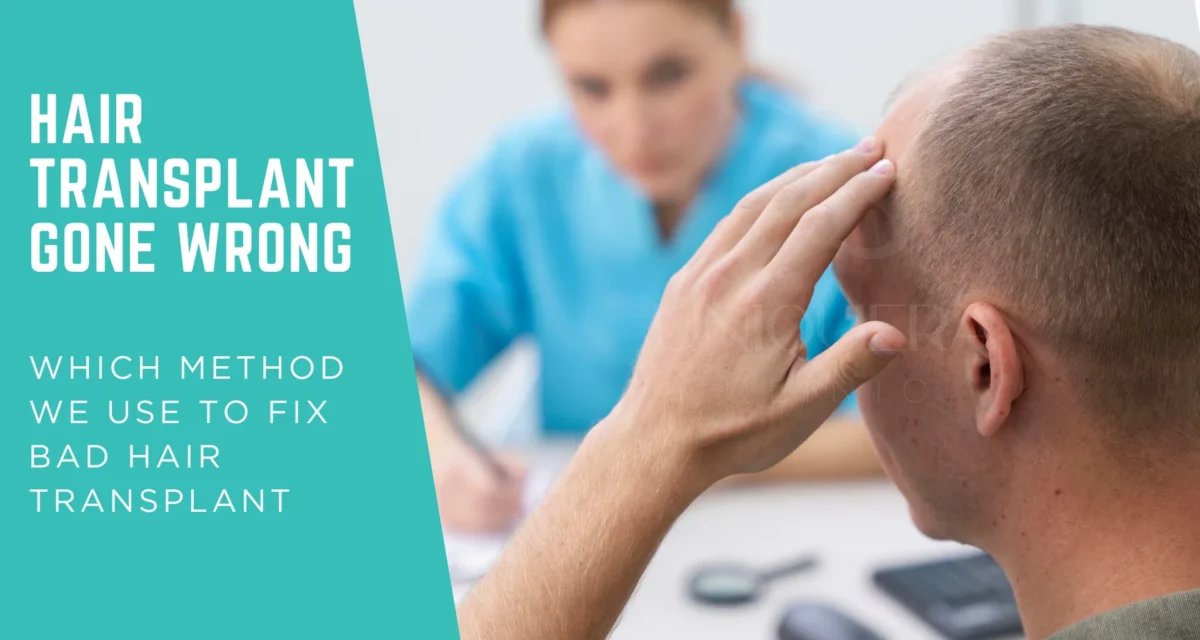Hair Transplant Gone Wrong? Which Method We Use to Fix Bad Hair Transplants?