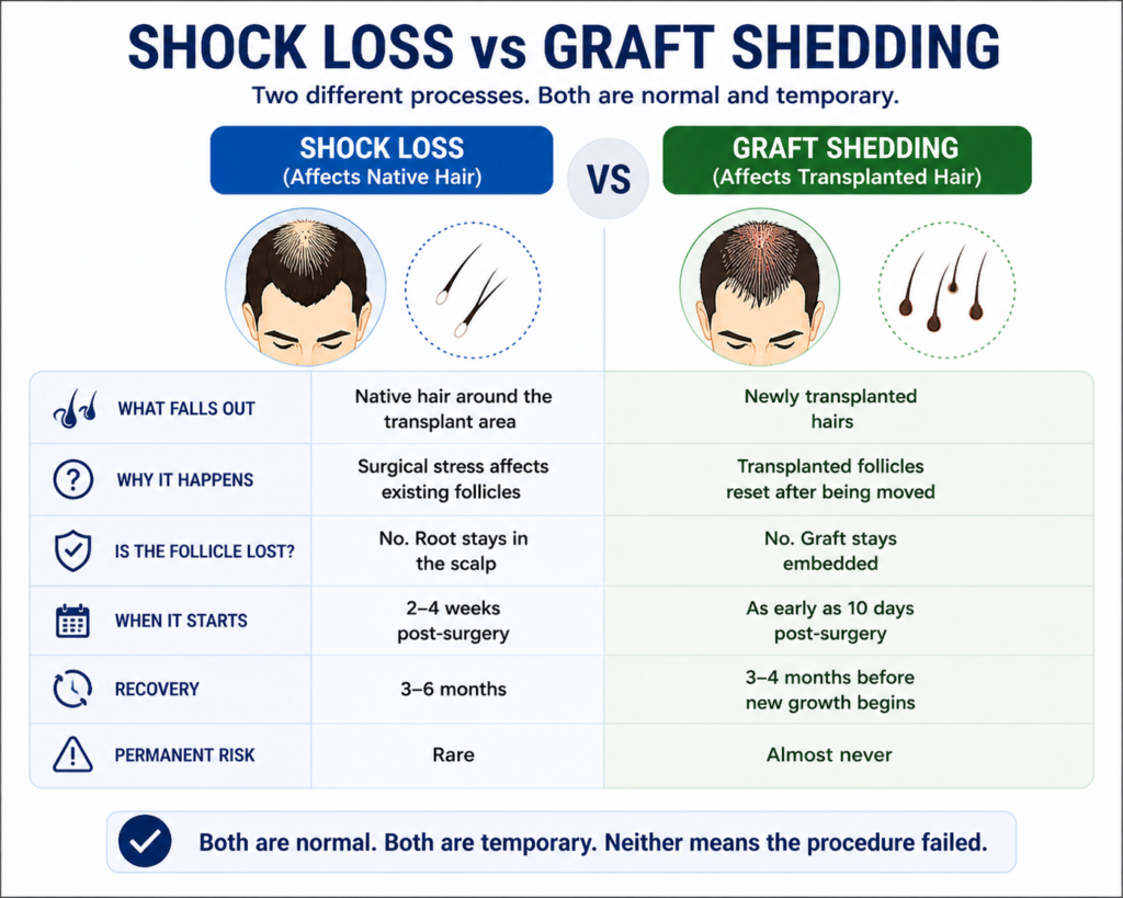Is Shock Loss the Same as Losing Your Grafts?