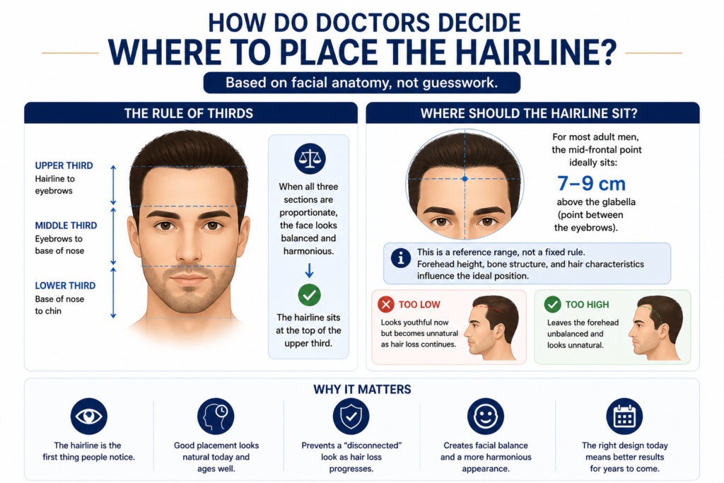 How Do Doctors Decide Where to Place the Hairline?