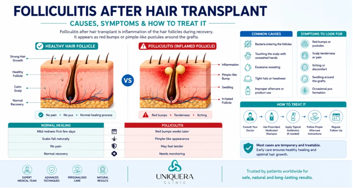 Folliculitis After Hair Transplant: Causes, Symptoms and How to Treat It