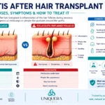 Folliculitis after hair transplant
