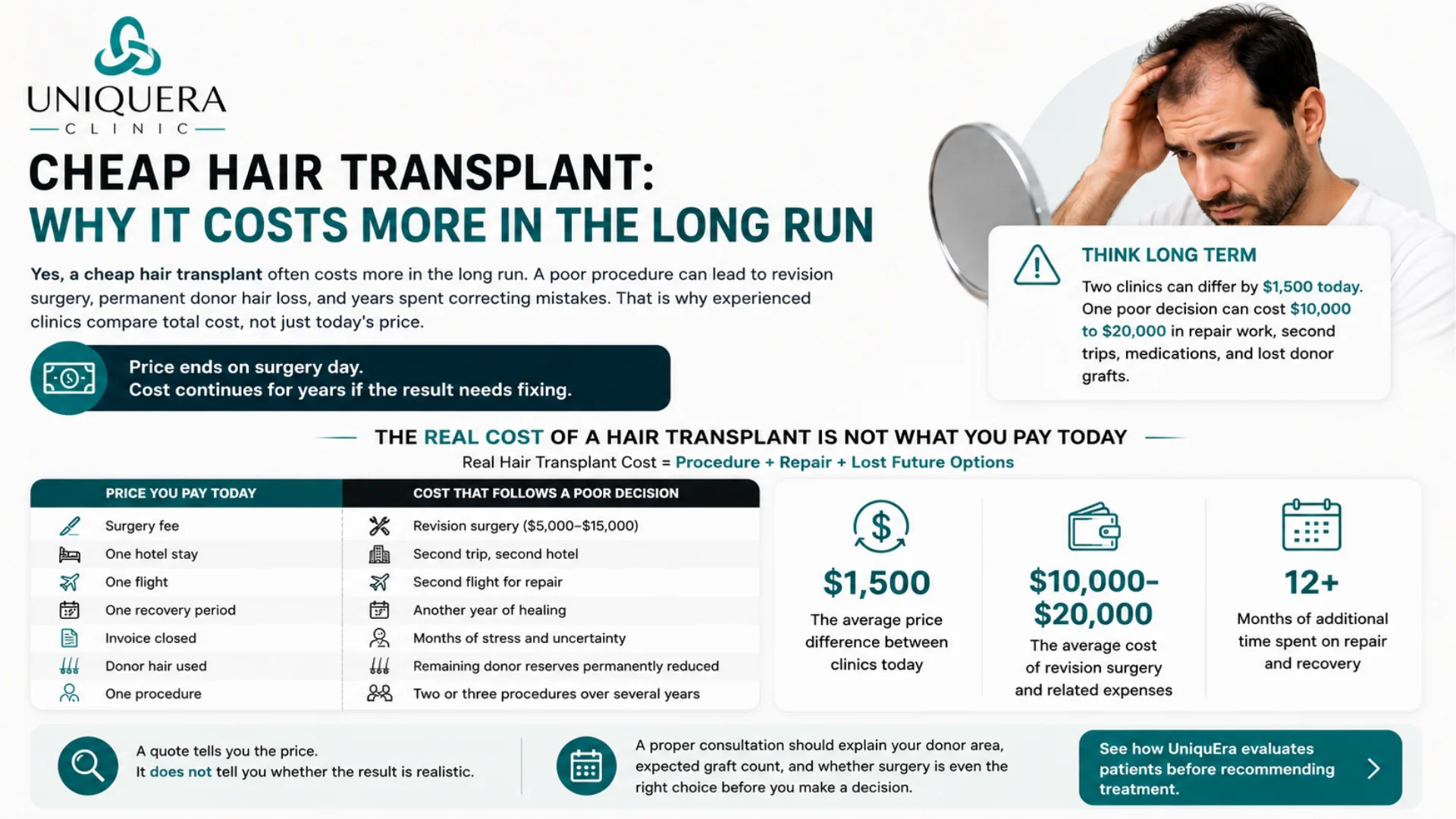 Cheap Hair Transplant: Why It Costs More in the Long Run