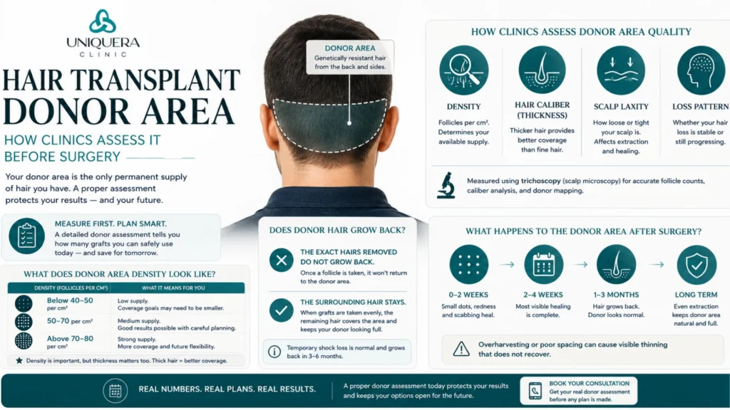 Hair Transplant Donor Area: How Clinics Assess It Before Surgery 1 Hair Transplant Donor Area