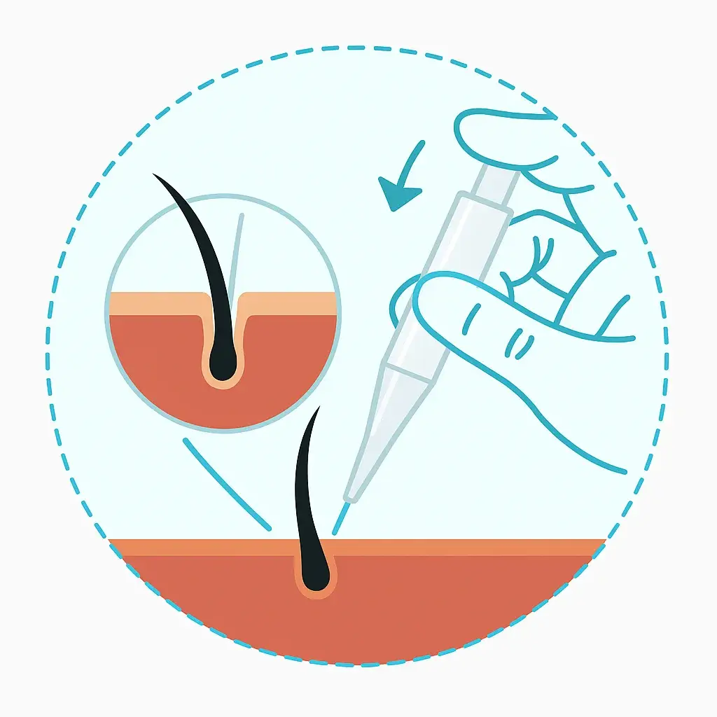 DHI Implanter Pen Technique Illustration