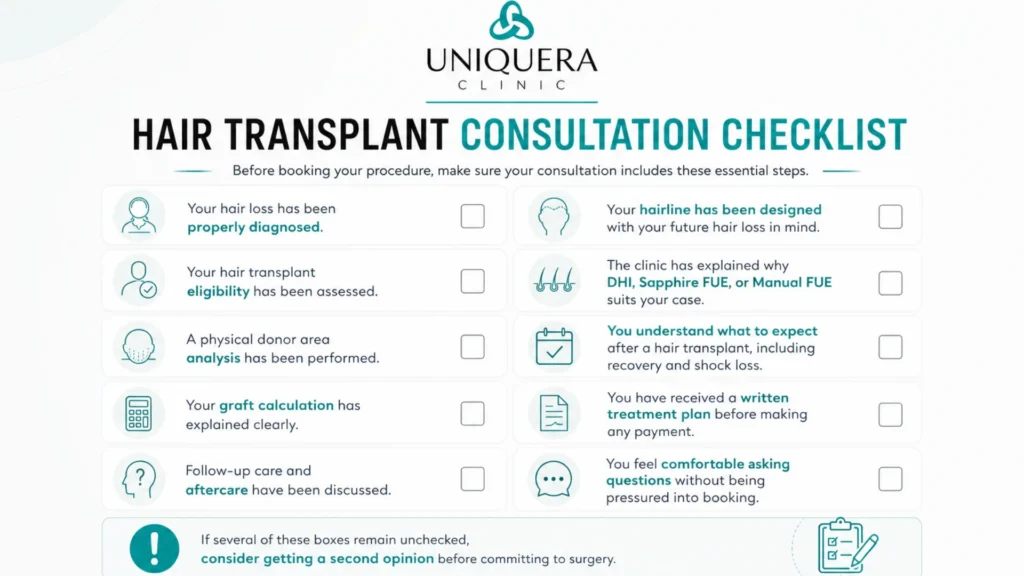 Hair Transplant Consultation Checklist