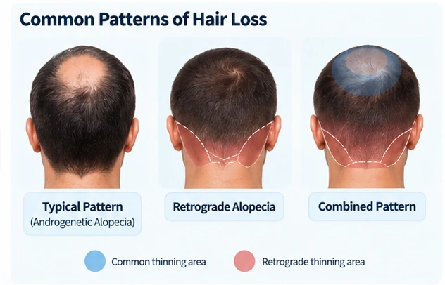 Retrograde Alopecia: Does It Disqualify You From a Hair Transplant? 1 Common Pattern Of Hair Loss