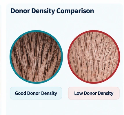 Retrograde Alopecia: Does It Disqualify You From a Hair Transplant? 4 Donor Density Comparison