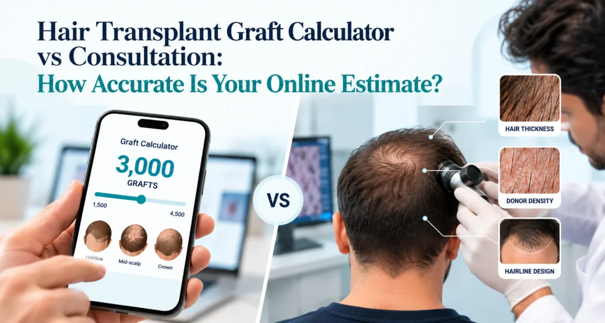 Hair Transplant Graft Calculator vs Consultation: How Accurate Is Your Online Estimate?