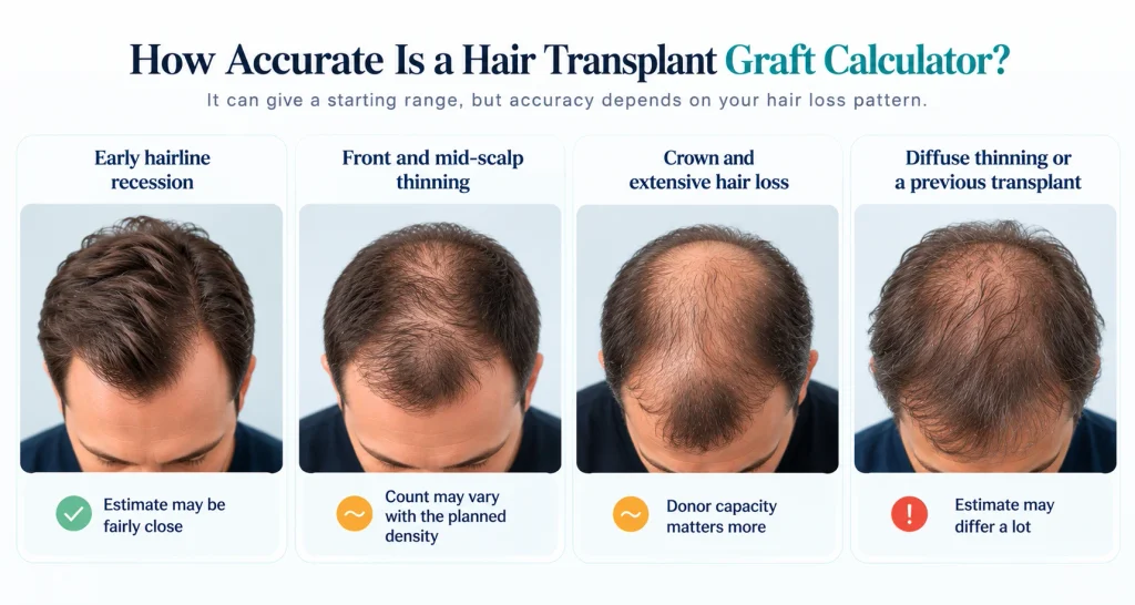 Hair Transplant Graft Calculator vs Consultation: How Accurate Is Your Online Estimate? 4 Online Graft Estimate Enough to Plan a Hair Transplant?